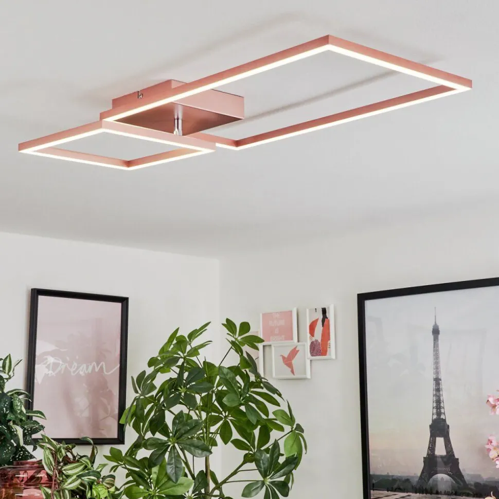 Plafonnier Doyon Led Or, Rose, 1 Lumiere