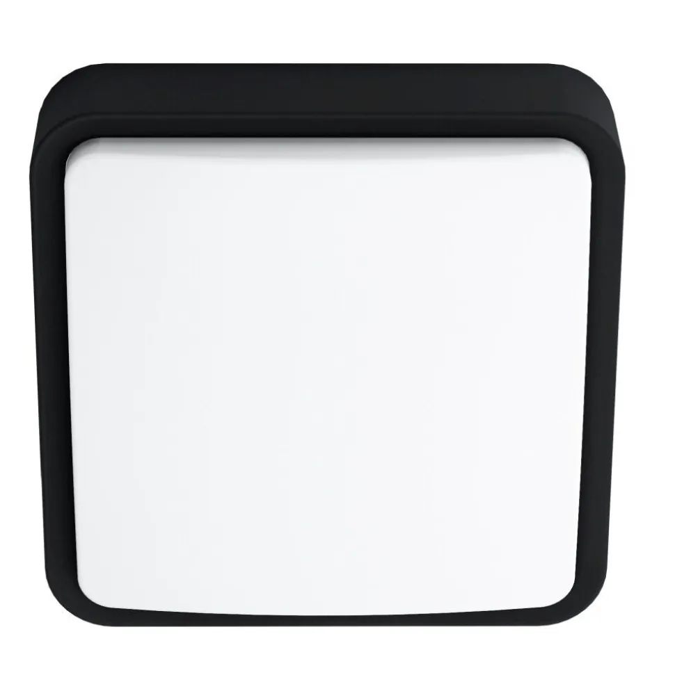 Plafonnier Eglo Connect Piove Led Noir, 1 Lumiere