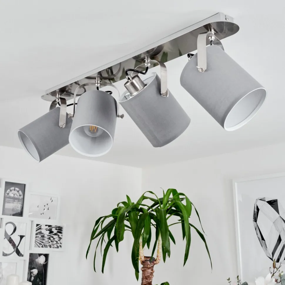 Plafonnier Eglo Villabate Noir, 4 Lumieres