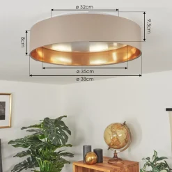 Plafonnier Elsa Led Blanc, 1 Lumiere