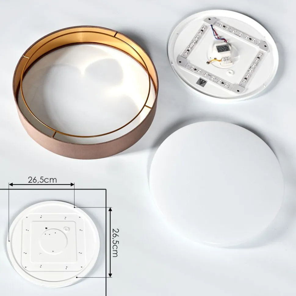 Plafonnier Elsa Led Blanc, 1 Lumiere