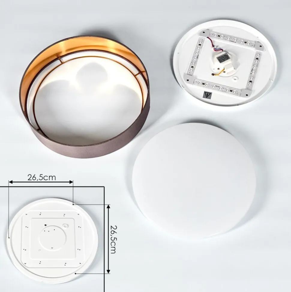 Plafonnier Elsa Led Blanc, 1 Lumiere