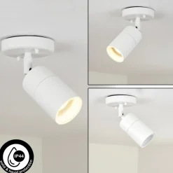Plafonnier Exterieur Aketohoin Led Blanc, 1 Lumiere