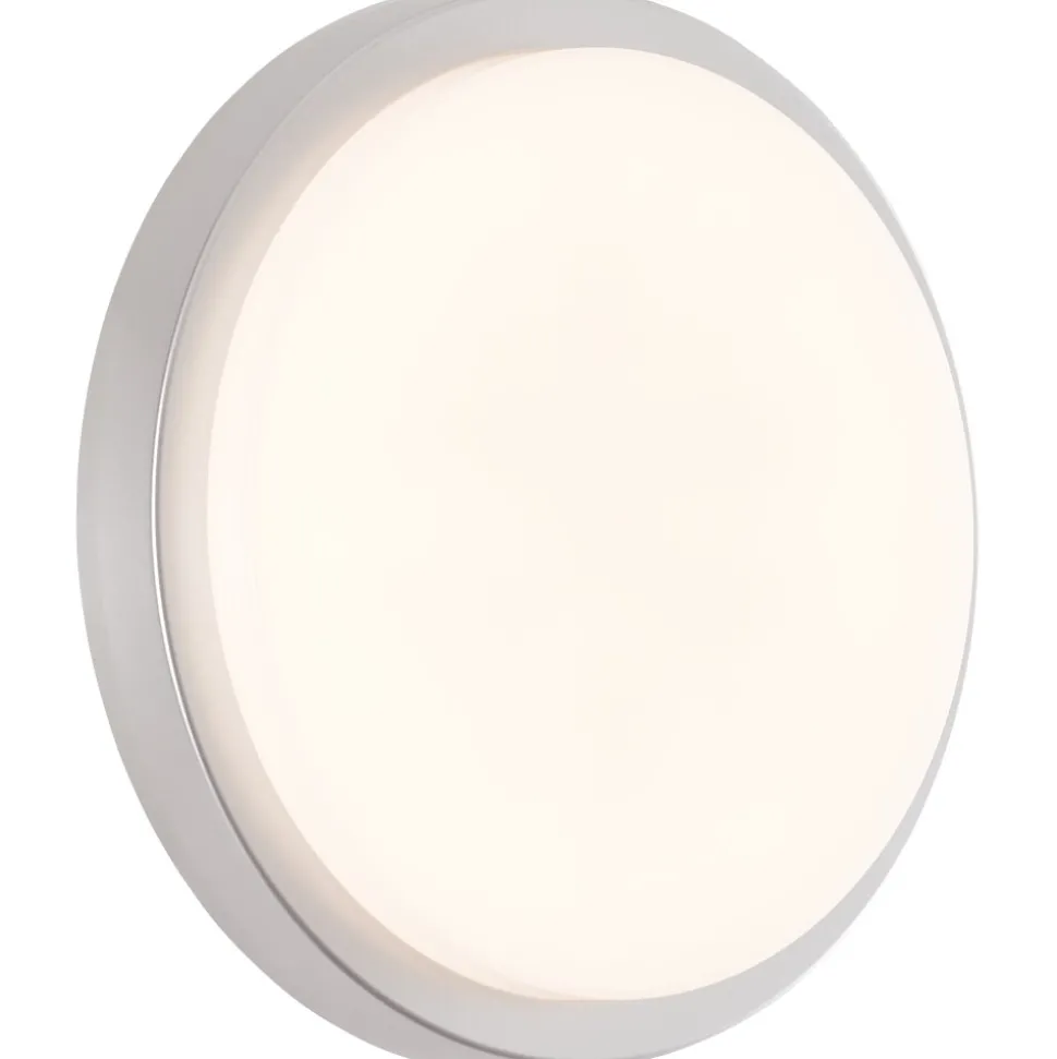 Plafonnier Exterieur Brilliant Devora Led Argente, 1 Lumiere