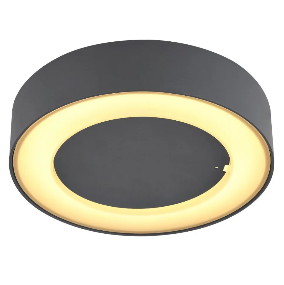 Plafonnier Exterieur Globo Sura Led Anthracite, 1 Lumiere