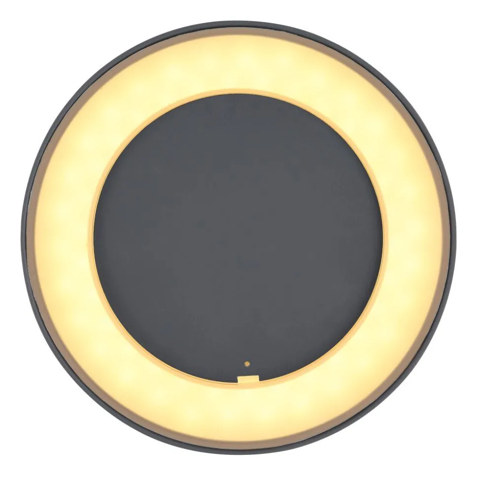 Plafonnier Exterieur Globo Sura Led Anthracite, 1 Lumiere