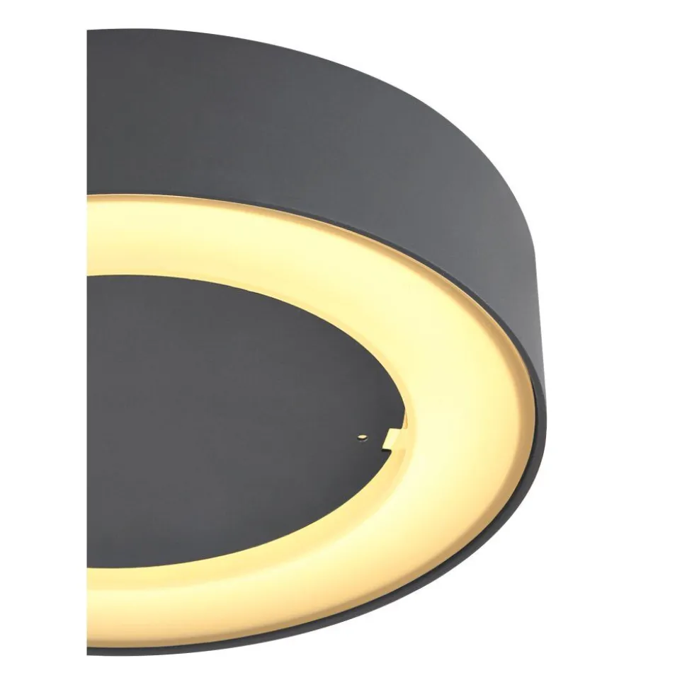 Plafonnier Exterieur Globo Sura Led Anthracite, 1 Lumiere