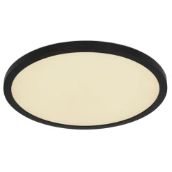 Plafonnier Exterieur Globo Sapana Led Noir, 1 Lumiere, Telecommandes