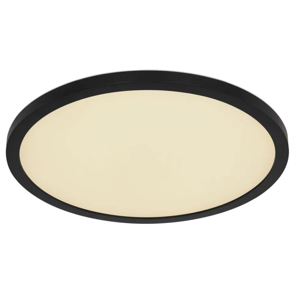 Plafonnier Exterieur Globo Sapana Led Noir, 1 Lumiere, Telecommandes