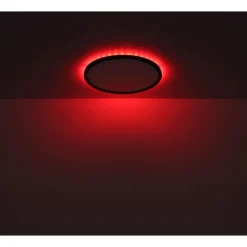 Plafonnier Exterieur Globo Sapana Led Noir, 1 Lumiere, Telecommandes