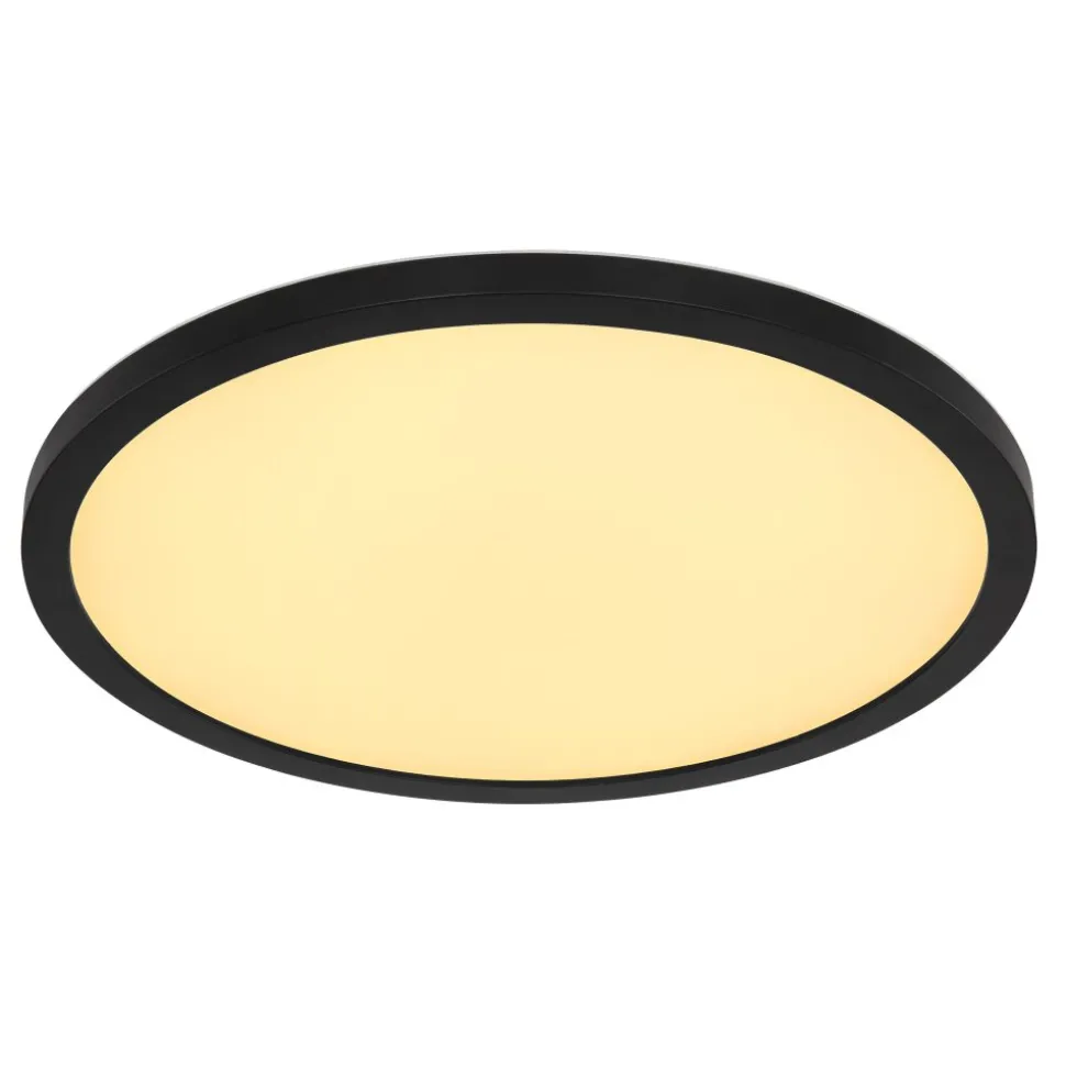 Plafonnier Exterieur Globo Sapana Led Noir, 1 Lumiere, Telecommandes