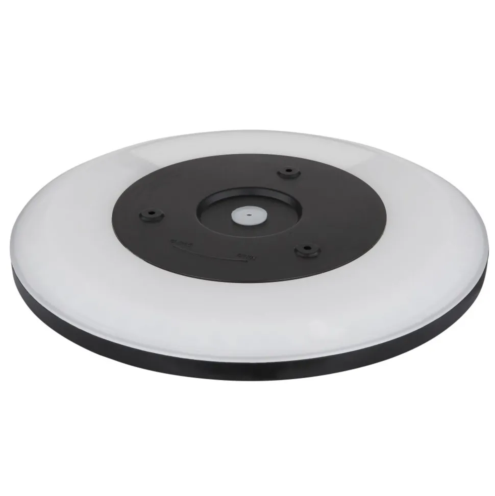 Plafonnier Exterieur Globo Sapana Led Noir, 1 Lumiere, Telecommandes