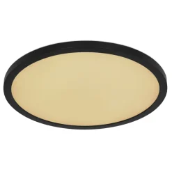 Plafonnier Exterieur Globo Sapana Led Noir, 1 Lumiere, Telecommandes