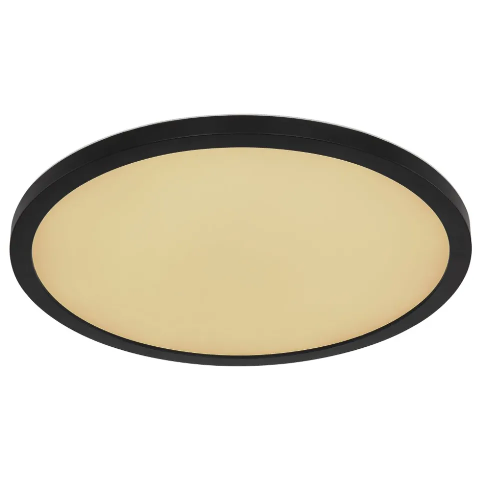 Plafonnier Exterieur Globo Sapana Led Noir, 1 Lumiere, Telecommandes