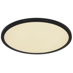 Plafonnier Exterieur Globo Sapana Led Noir, 1 Lumiere, Telecommandes, Changeur De Couleurs