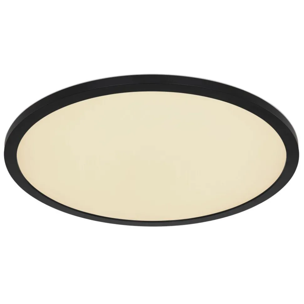 Plafonnier Exterieur Globo Sapana Led Noir, 1 Lumiere, Telecommandes, Changeur De Couleurs