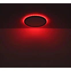 Plafonnier Exterieur Globo Sapana Led Noir, 1 Lumiere, Telecommandes, Changeur De Couleurs