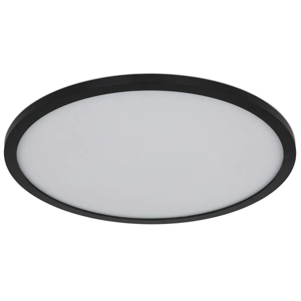 Plafonnier Exterieur Globo Sapana Led Noir, 1 Lumiere, Telecommandes, Changeur De Couleurs