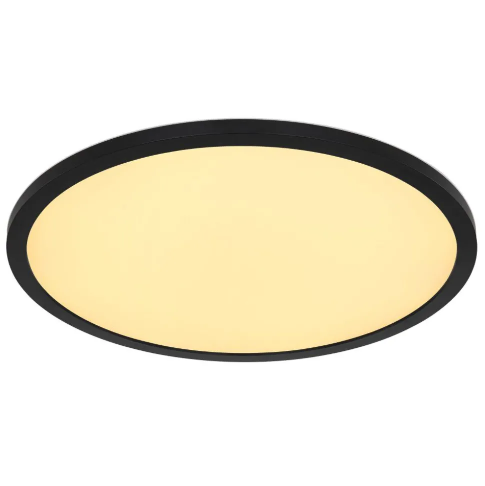 Plafonnier Exterieur Globo Sapana Led Noir, 1 Lumiere, Telecommandes, Changeur De Couleurs