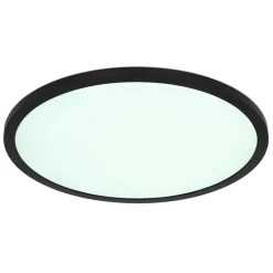Plafonnier Exterieur Globo Sapana Led Noir, 1 Lumiere, Telecommandes, Changeur De Couleurs
