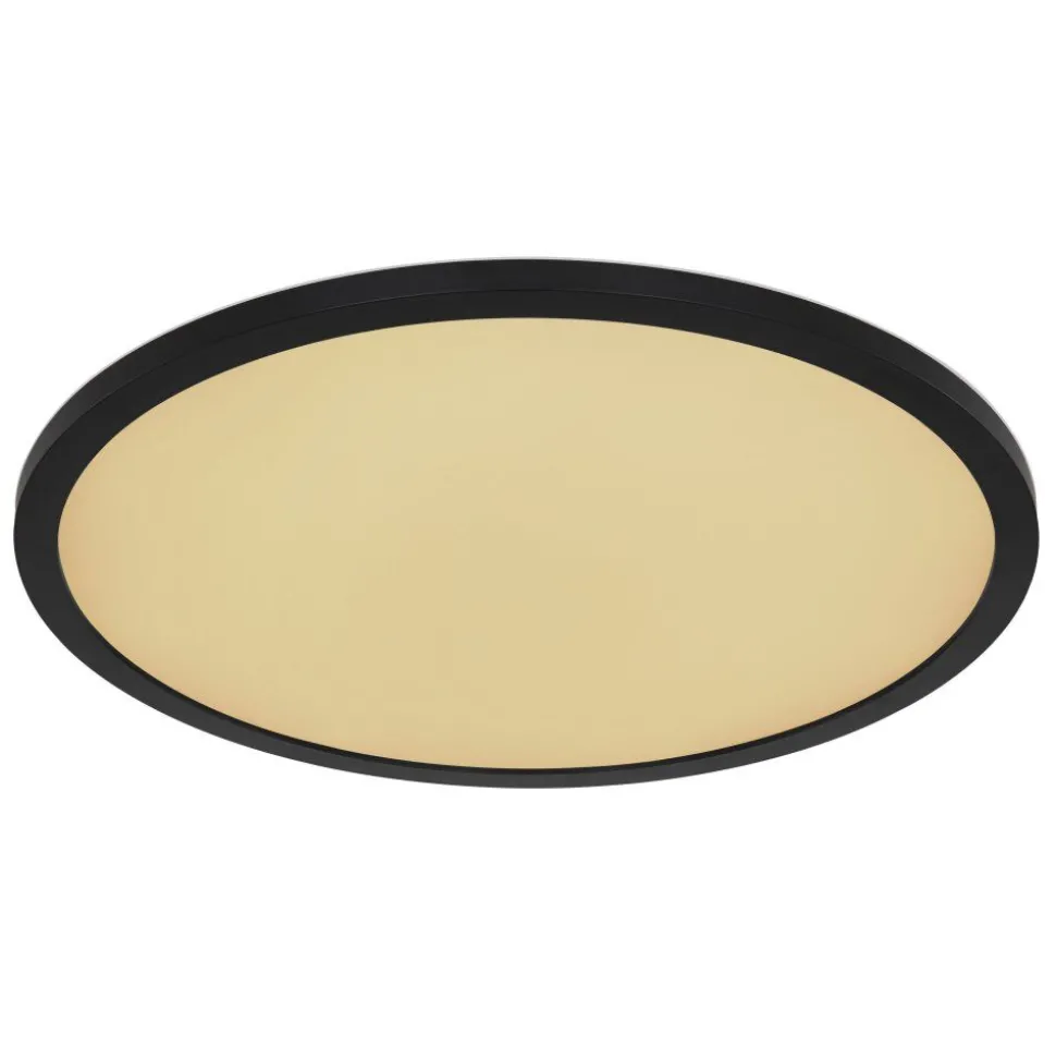 Plafonnier Exterieur Globo Sapana Led Noir, 1 Lumiere, Telecommandes, Changeur De Couleurs