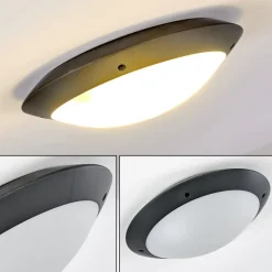 Plafonnier Exterieur Grafton Anthracite, 2 Lumieres