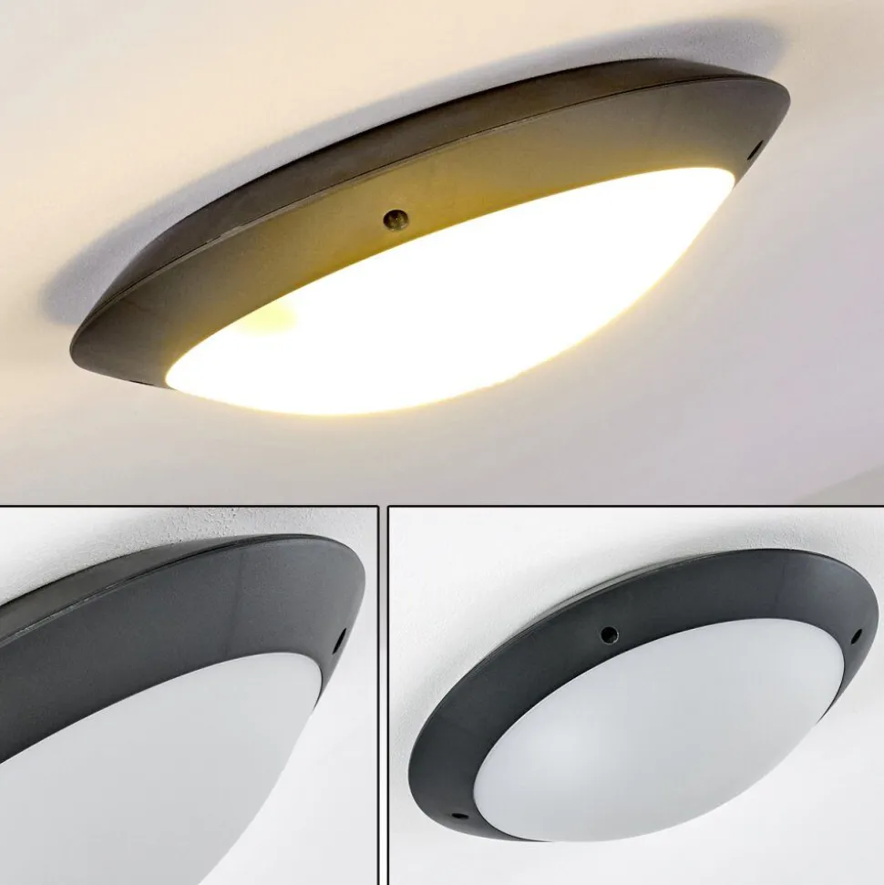 Plafonnier Exterieur Grafton Anthracite, 2 Lumieres