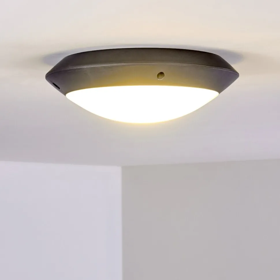 Plafonnier Exterieur Grafton Anthracite, 1 Lumiere