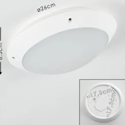 Plafonnier Exterieur Grafton Blanc, 1 Lumiere