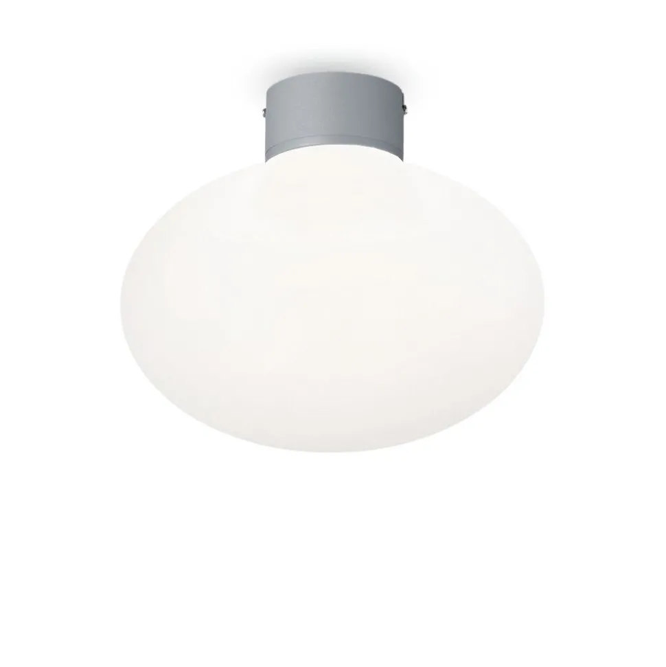 Plafonnier Exterieur Ideallux Clio Gris, 1 Lumiere