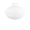 Plafonnier Exterieur Ideallux Clio Blanc, 1 Lumiere