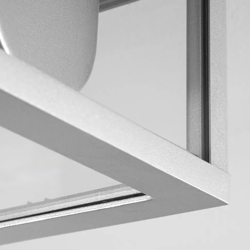 Plafonnier Exterieur Kiwalik Argente, 2 Lumieres