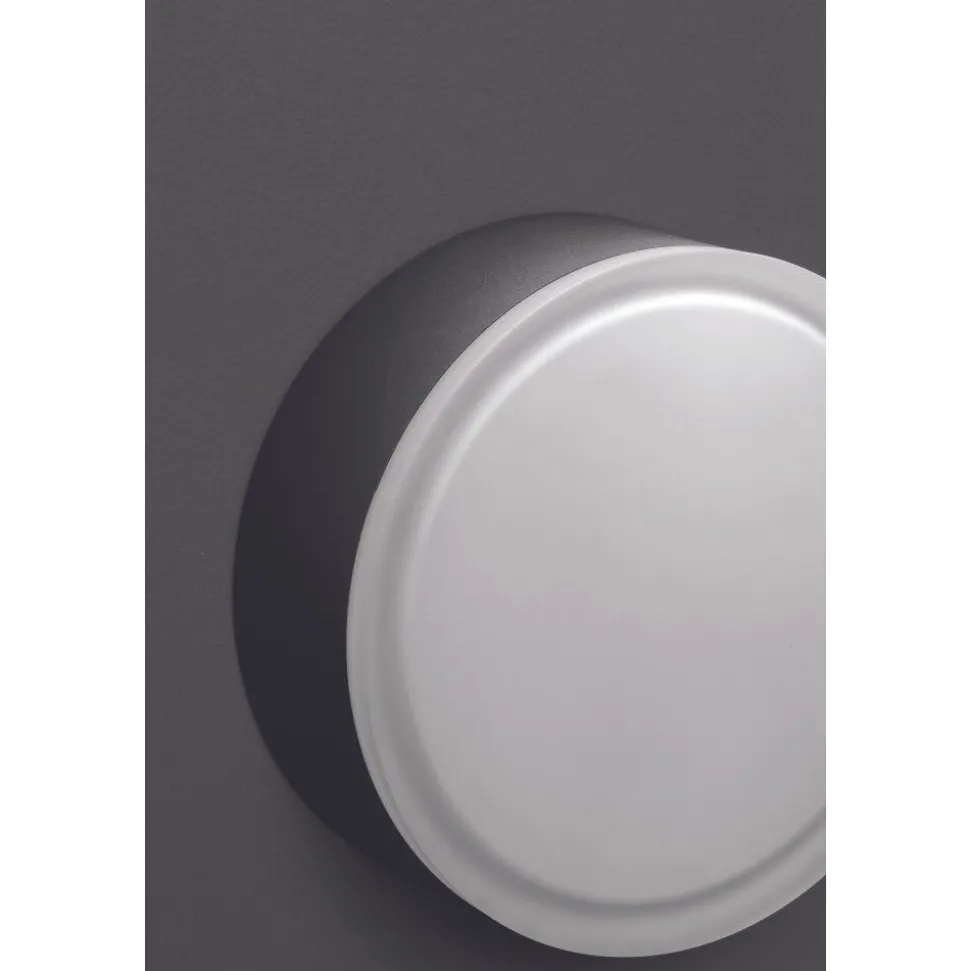 Plafonnier Exterieur Lcd Grasbrunn Led Noir, 1 Lumiere