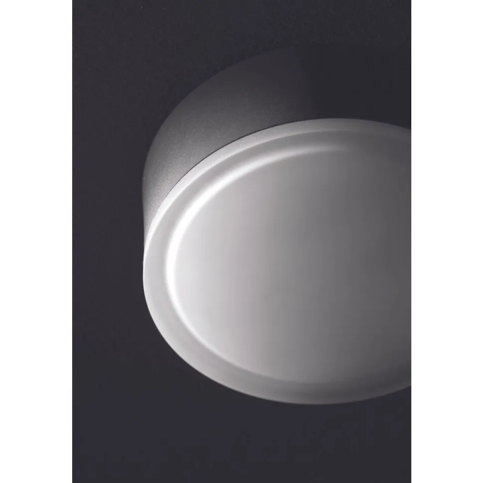 Plafonnier Exterieur Lcd Grasbrunn Led Noir, 1 Lumiere