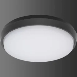 Plafonnier Exterieur Lcd Typ 5066 Led Noir, 1 Lumiere