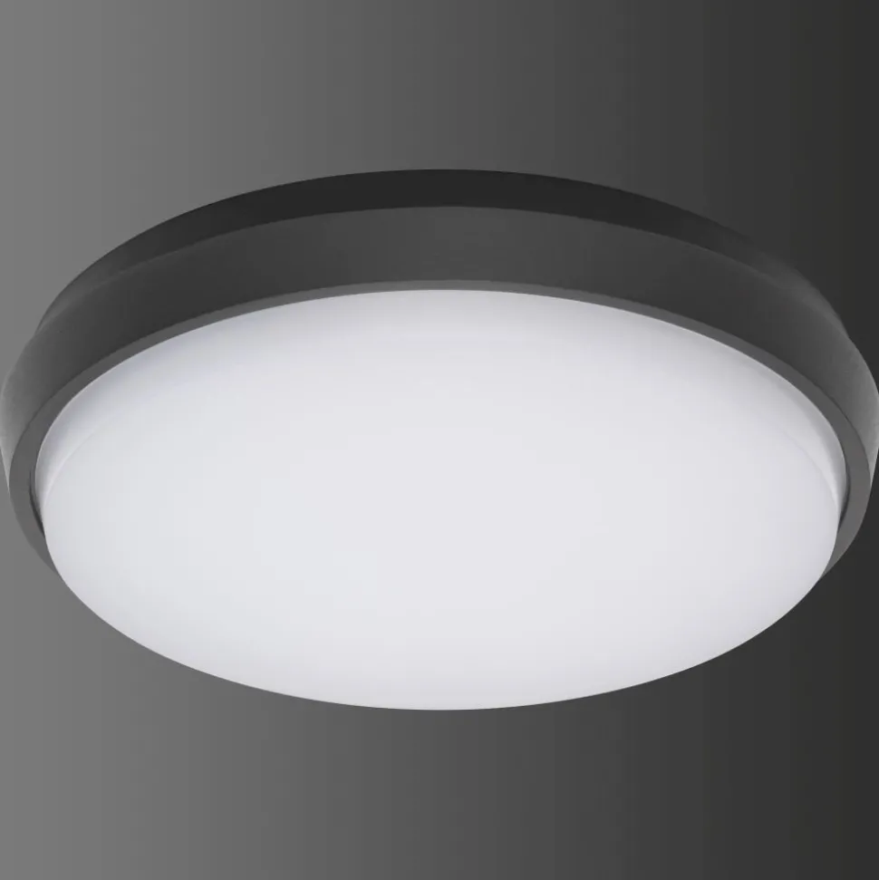 Plafonnier Exterieur Lcd Typ 5066 Led Noir, 1 Lumiere
