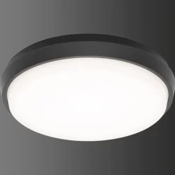 Plafonnier Exterieur Lcd Typ 5066 Led Noir, 1 Lumiere