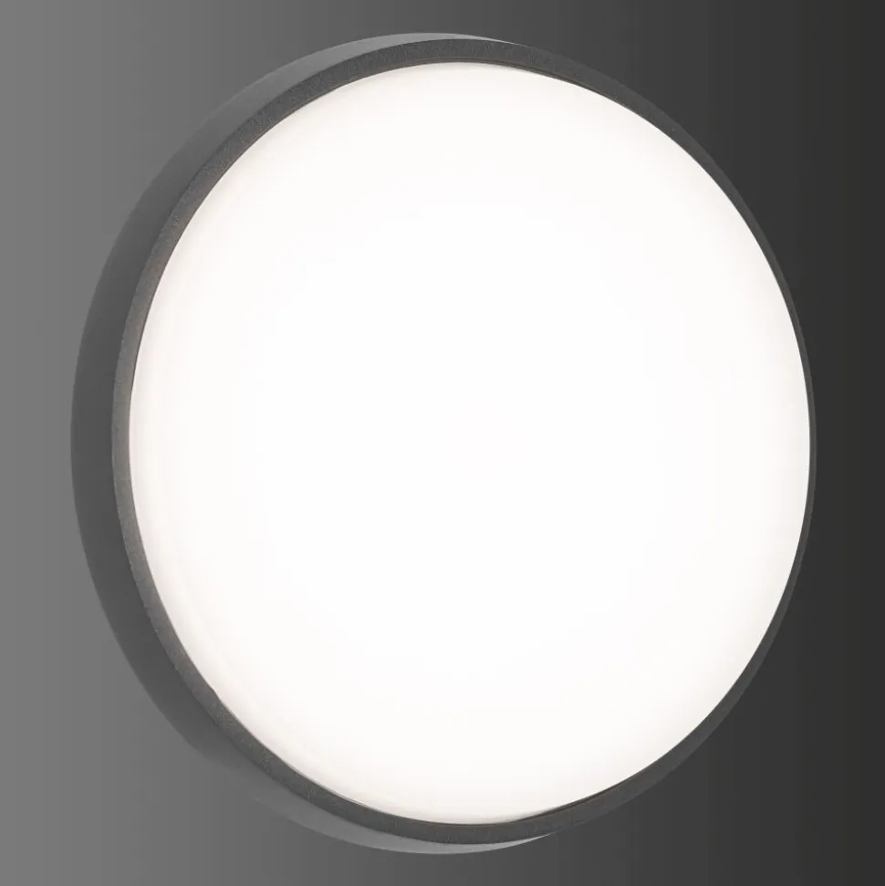 Plafonnier Exterieur Lcd Typ 5066 Led Noir, 1 Lumiere