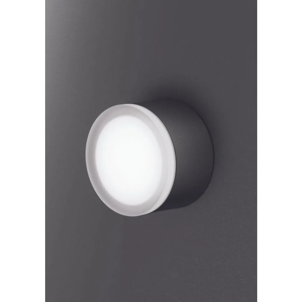 Plafonnier Exterieur Lcd Grasbrunn Led Noir, 1 Lumiere