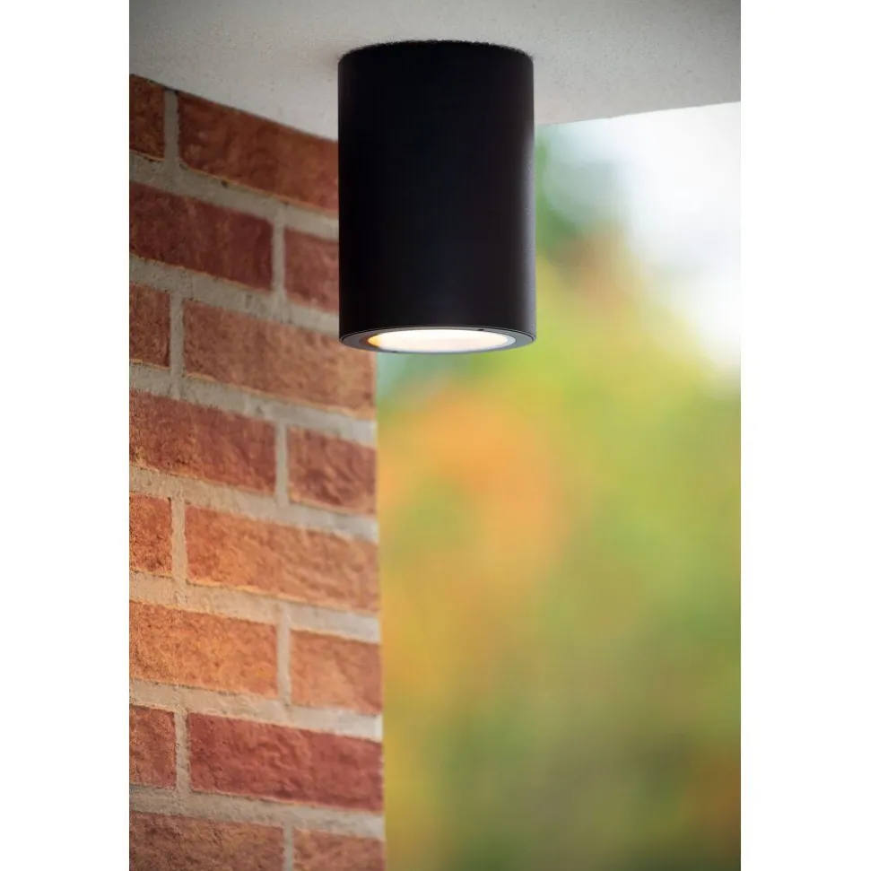 Plafonnier Exterieur Lucide Volantis Noir, 1 Lumiere