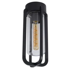 Plafonnier Exterieur Lucide Garland Noir, 1 Lumiere