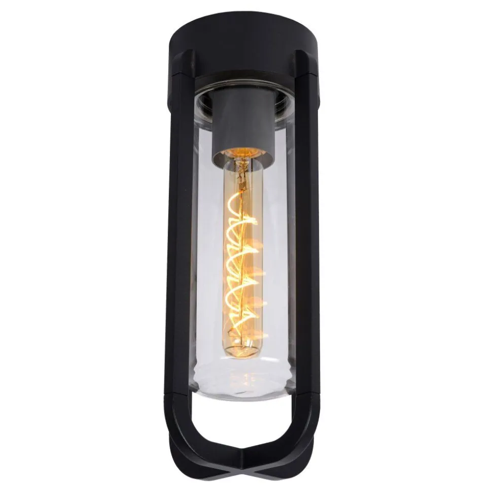 Plafonnier Exterieur Lucide Garland Noir, 1 Lumiere