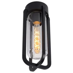 Plafonnier Exterieur Lucide Garland Noir, 1 Lumiere