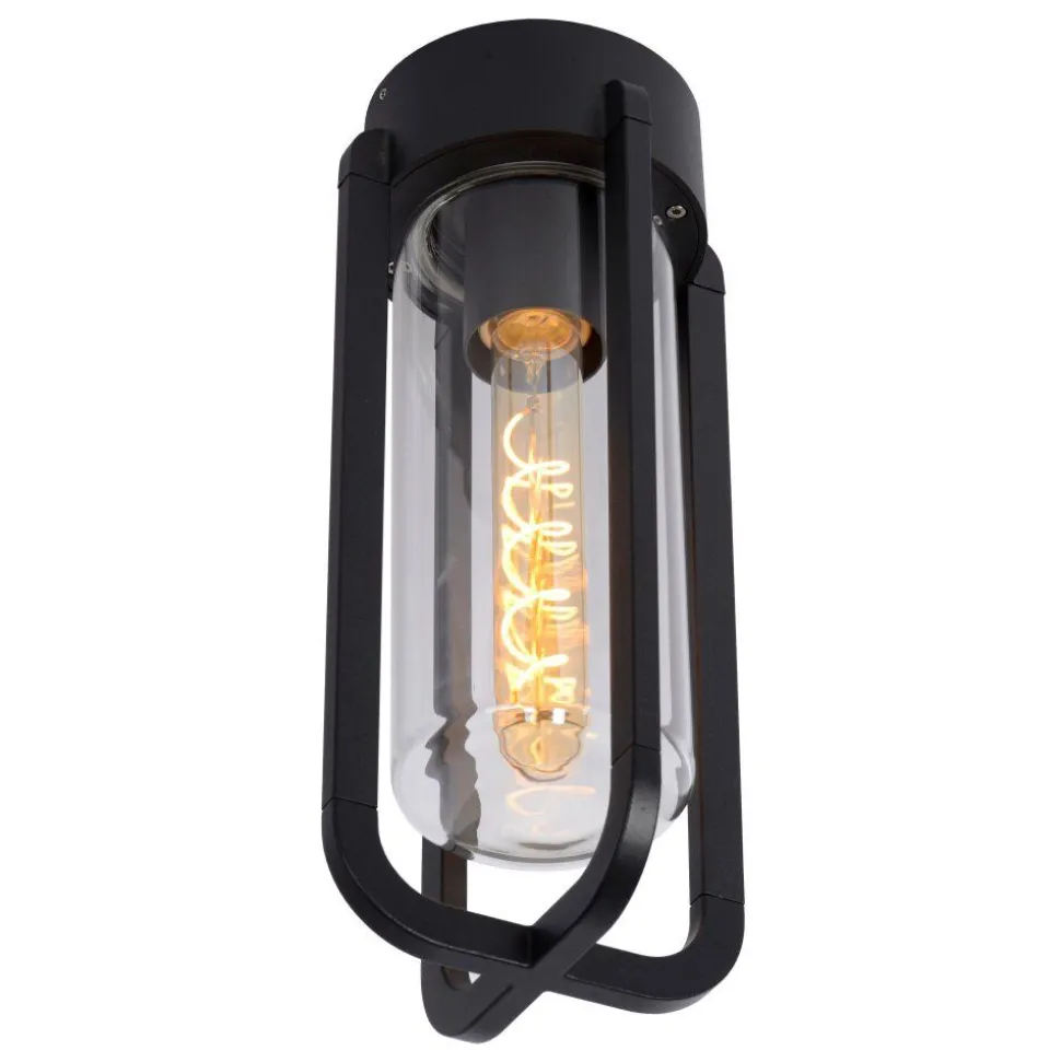 Plafonnier Exterieur Lucide Garland Noir, 1 Lumiere