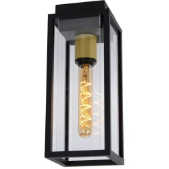 Plafonnier Exterieur Lucide Laurens Noir, 1 Lumiere
