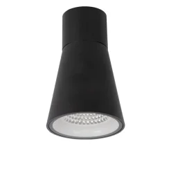 Plafonnier Exterieur Lucide Derby Led Noir, 1 Lumiere