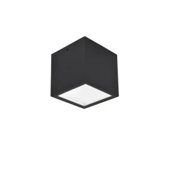 Plafonnier Exterieur Lutec Gemini Led Noir, 1 Lumiere