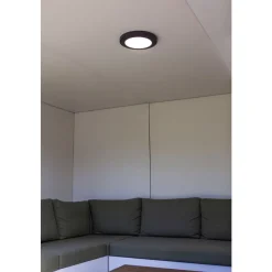 Plafonnier Exterieur Lutec Kayah Led Anthracite, 1 Lumiere