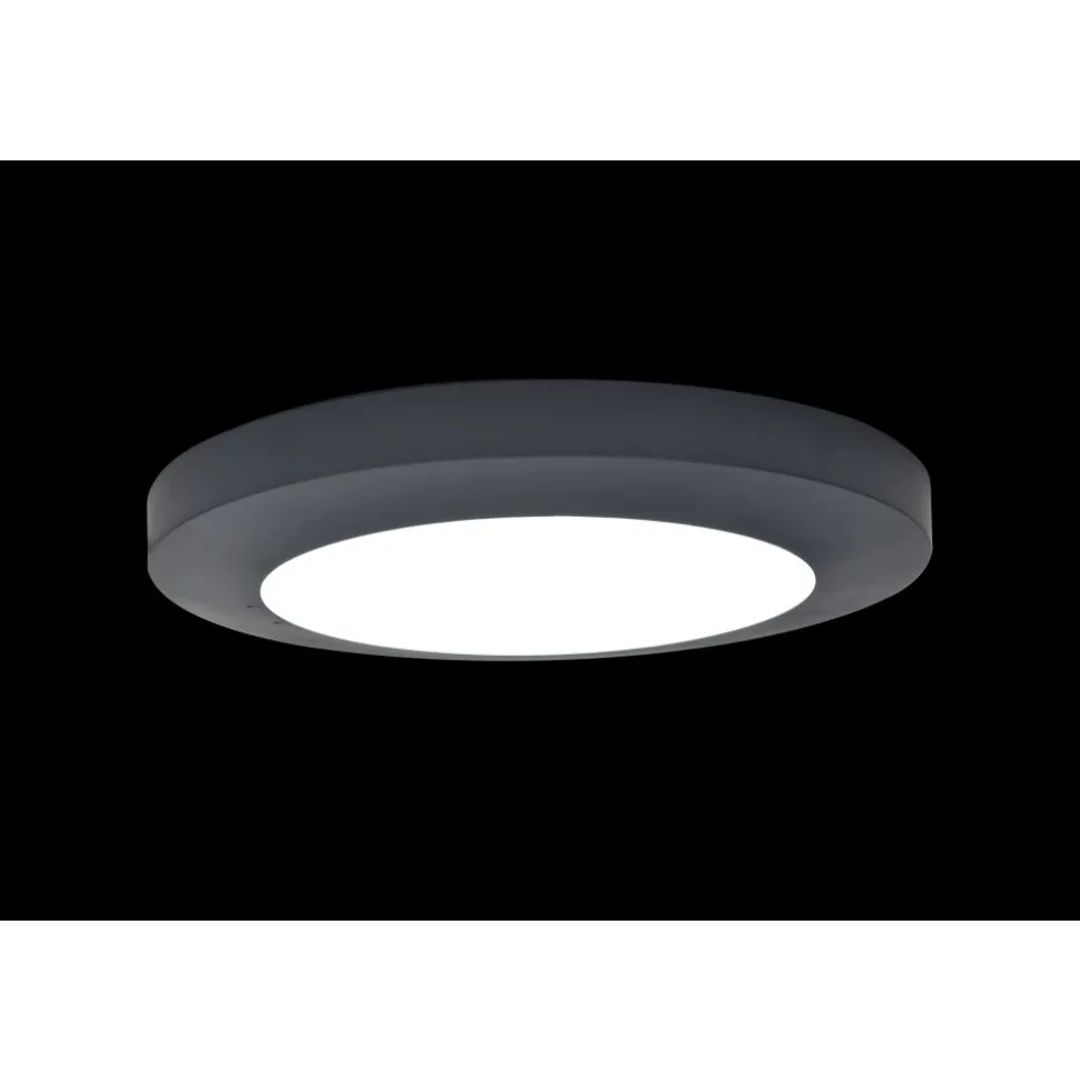 Plafonnier Exterieur Lutec Kayah Led Anthracite, 1 Lumiere