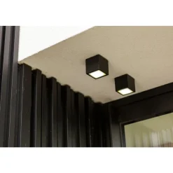 Plafonnier Exterieur Lutec Gemini Led Anthracite, 1 Lumiere